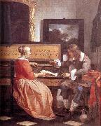 METSU, Gabriel Man and Woman Sitting at the Virginal f oil painting picture wholesale